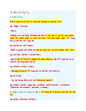 Cách đánh trọng âm trong tiếng Anh hay nhất